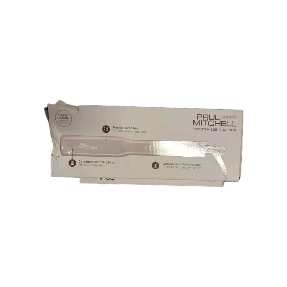 Paul Mitchell Smooth+ Ceramic Flat Iron, Adjustable Heat Settings, For Smoothing